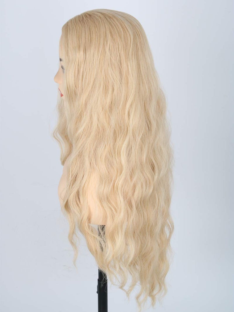 LeMarnia Women's Wigs Dark Gold Fluffy Long Wavy Sarah Wigs Cosplay Princess Wigs Heat Resistant Synthetic Wigs for Everyday Party Wigs - Image 3